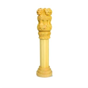 Wooden Ashoka Pillar-Stambh (अशोक स्‍तंभ )